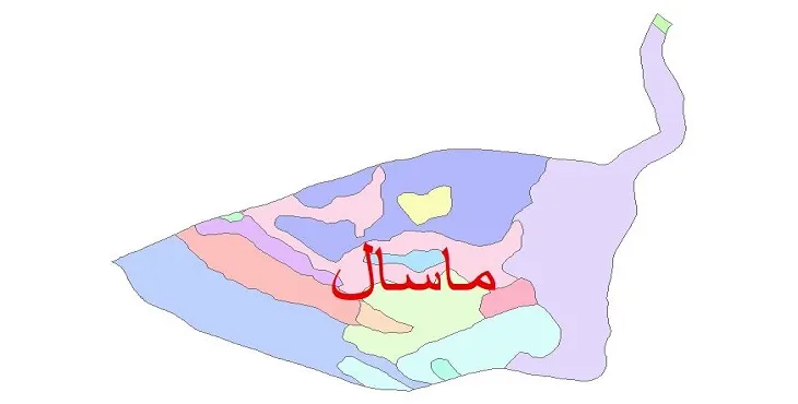 نقشه شیپ فایل (GIS) زمین شناسی شهرستان ماسال