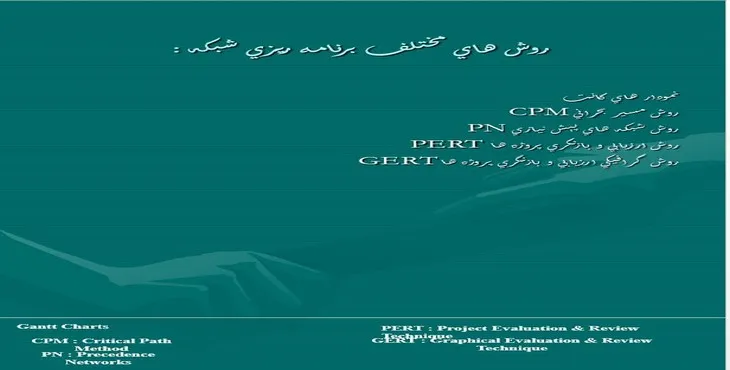 دانلود پاورپوینت روش های مختلف برنامه ريزی شبكه