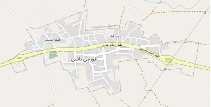 دانلود نقشه شهر قورچی باشی + pdf با کیفیت بالا