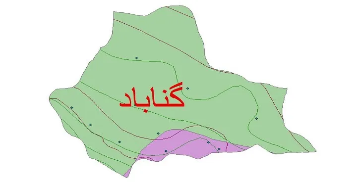 نقشه شیپ‌ فایل اقلیم‌شناسی شهرستان گناباد + 7 لایه اقلیمی
