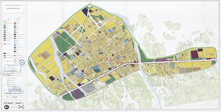 دانلود نقشه کاربری اراضی شهر خورموج | وضع موجود+پیشنهادی
