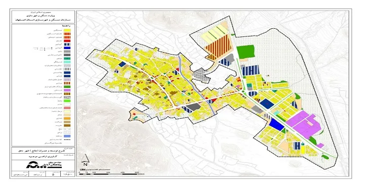 دانلود نقشه کاربری اراضی شهر دهق | وضع موجود+پیشنهادی