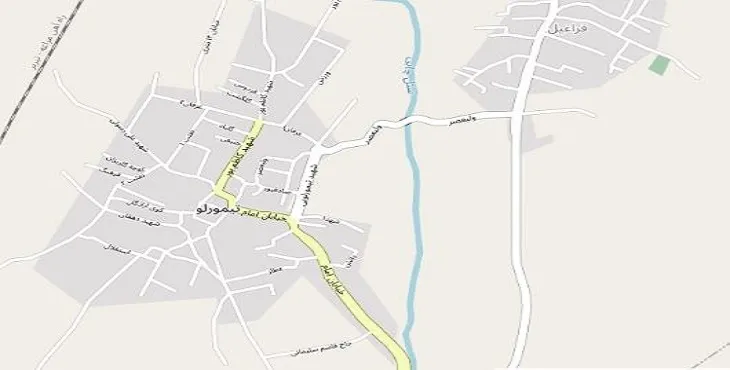 دانلود نقشه شهر تیمورلو + pdf با کیفیت بالا