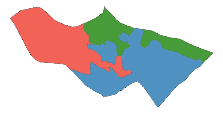 بروزترین نقشه شیپ فایل کاربری اراضی شهرستان قدس + PDF