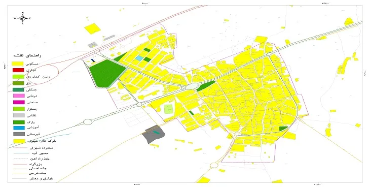 نقشه شیپ فایل (GIS) شهر سرخه 1404 + عکس با کیفیت