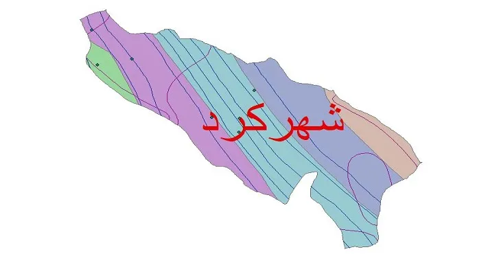 نقشه شیپ‌ فایل اقلیم‌شناسی شهرستان شهرکرد + 7 لایه اقلیمی
