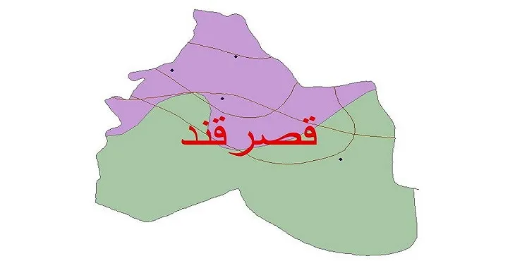 نقشه شیپ فایل اقلیمشناسی شهرستان قصرقند + 7 لایه اقلیمی