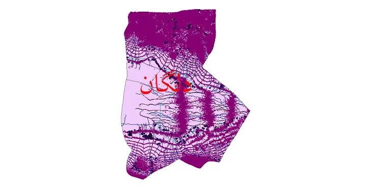 دانلود نقشه های شیپ فایل شهرستان دلگان + کاملترین لایه GIS