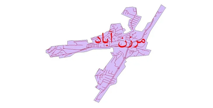 دانلود نقشه شیپ فایل شبکه معابر شهر مرزن آباد