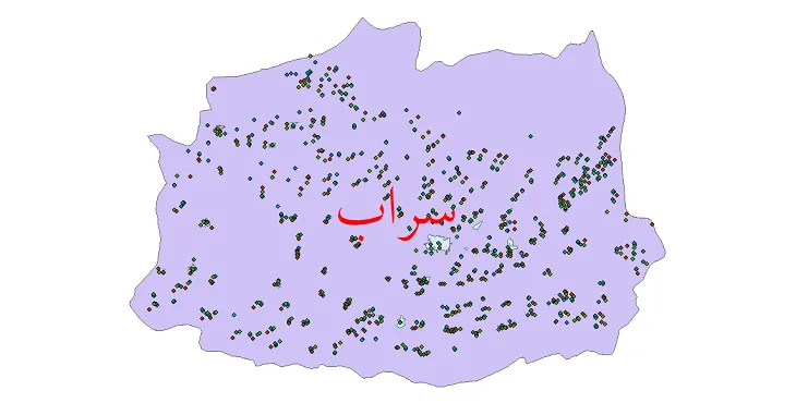 دانلود نقشه جمعیت نقاط شهری و روستایی شهرستان سراب از سال 1335 تا 1395