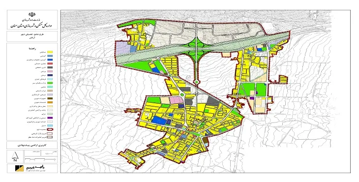 دانلود نقشه کاربری اراضی شهر آرادان | وضع موجود+پیشنهادی