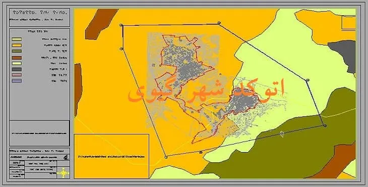 دانلود نقشه اتوکد (Autocad) شهر گیوی سال 91