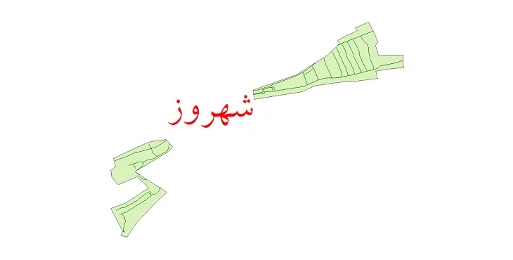 دانلود نقشه شیپ فایل شبکه معابر شهر شهرزو