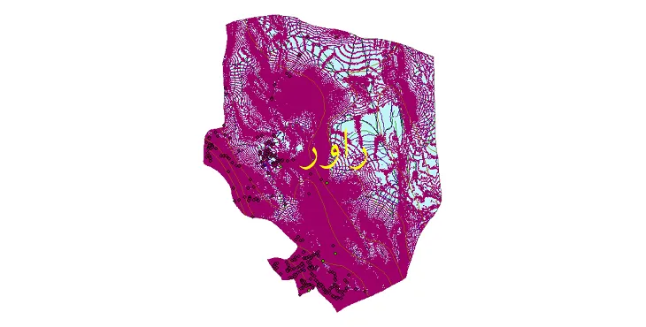 دانلود نقشه های شیپ فایل شهرستان راور + کاملترین لایه GIS