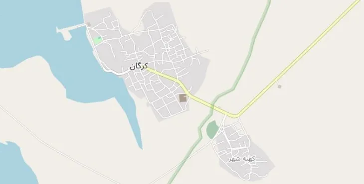 دانلود نقشه شهر کرگان + pdf با کیفیت بالا