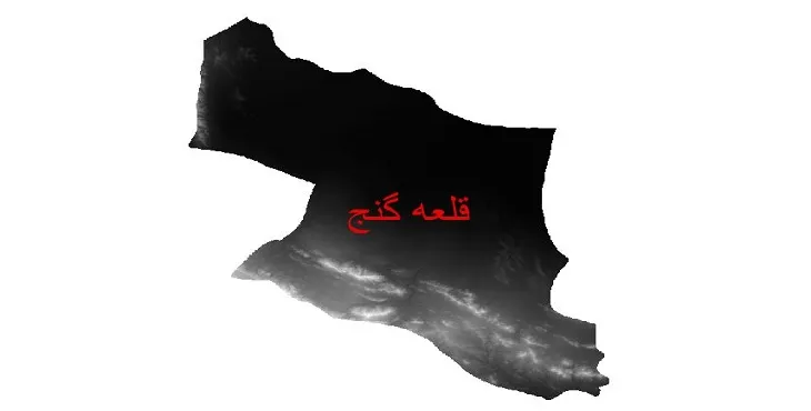 دانلود نقشه دم (DEM) شهرستان قلعه گنج | دقت 30 متر