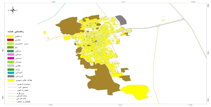 نقشه شیپ فایل (GIS) شهر گروک 1405 + عکس با کیفیت