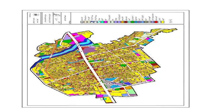 دانلود نقشه کاربری اراضی شهر فاضل آباد | وضع موجود+پیشنهادی