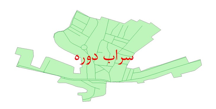 دانلود نقشه شیپ فایل شبکه معابر شهر سراب دوره سال 1400