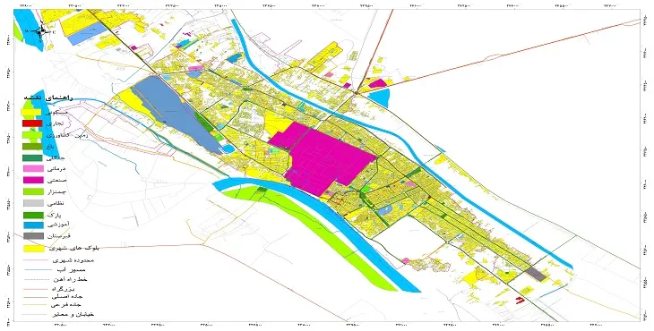 نقشه شیپ فایل (GIS) شهر آبادان 1404 + عکس با کیفیت