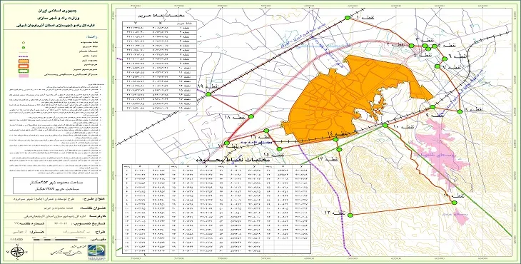 دانلود آلبوم نقشه های طرح جامع شهر سردرود