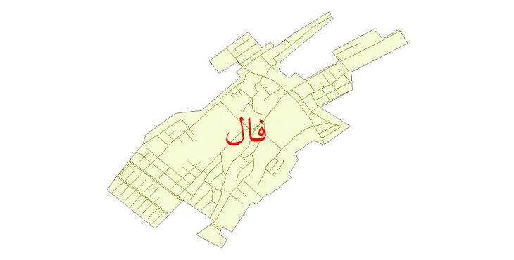 دانلود نقشه شیپ فایل شبکه معابر شهر فال