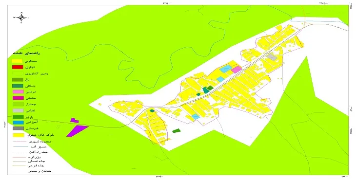 نقشه شیپ فایل (GIS) شهر کوپن 1404 + عکس با کیفیت
