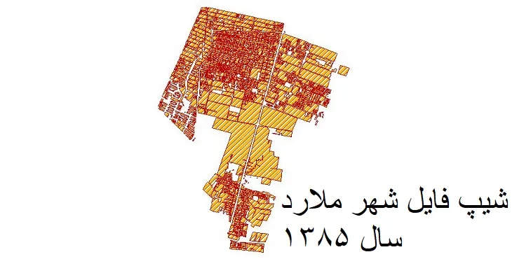 دانلود شیپ فایل بلوک آماری شهر ملارد