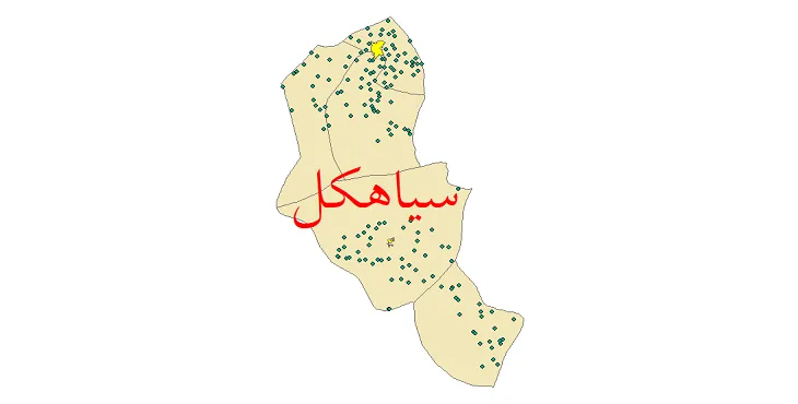 دانلود نقشه شیپ فایل (GIS) تقسیمات سیاسی شهرستان سیاهکل سال 1400