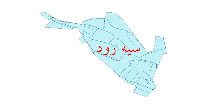 دانلود نقشه شیپ فایل شبکه معابر شهر سیه رود