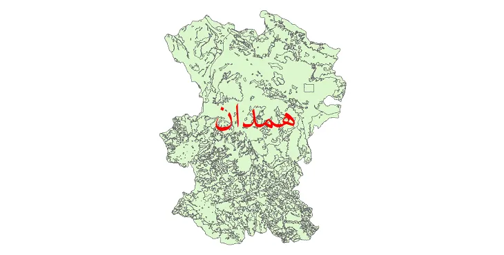 دانلود نقشه شیپ فایل (GIS) کاربری اراضی استان همدان