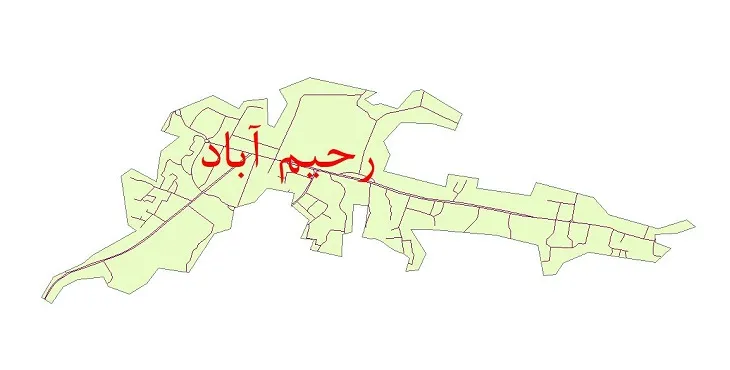 دانلود نقشه شیپ فایل شبکه معابر شهر رحیم آباد