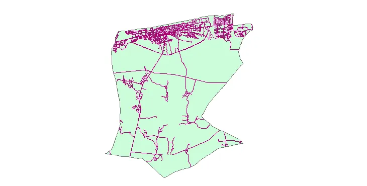 جدیدترین نقشه شیپ فایل راه های شهرستان فریدونکنار + PDF