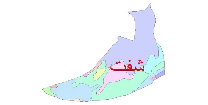 نقشه شیپ فایل (GIS) زمین‌ شناسی شهرستان شفت