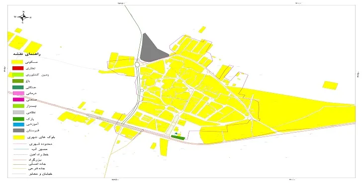 نقشه شیپ فایل (GIS) شهر دوزدوزان 1404 + عکس با کیفیت