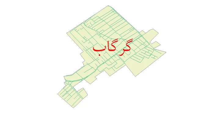 دانلود نقشه شیپ فایل شبکه معابر شهر گرگاب