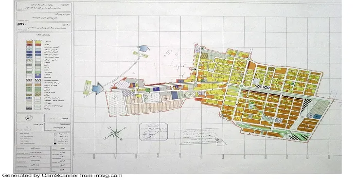 دانلود نقشه کاربری اراضی شهر شوسف