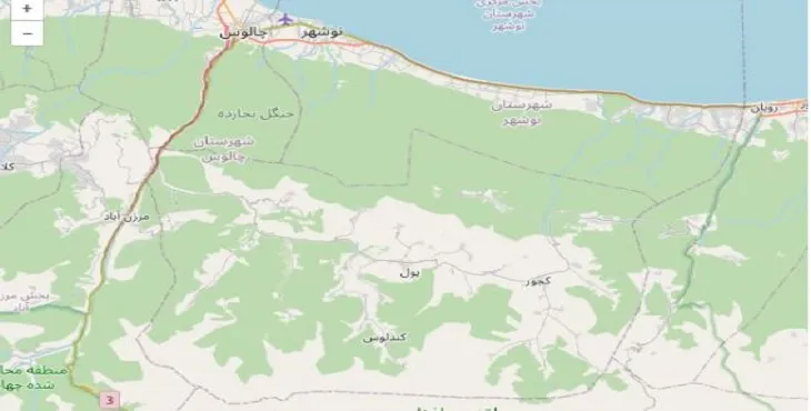 دانلود نقشه شهرستان نوشهر + pdf با کیفیت بالا