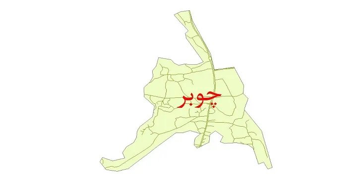 دانلود نقشه شیپ فایل شبکه معابر شهر چوبر