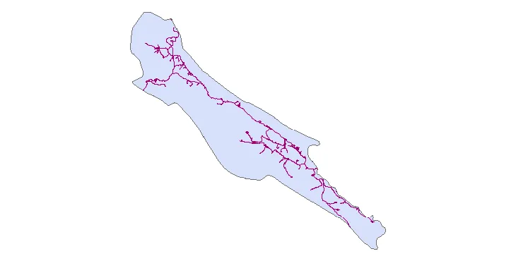 جدیدترین نقشه شیپ فایل راه های شهرستان سیروان + PDF