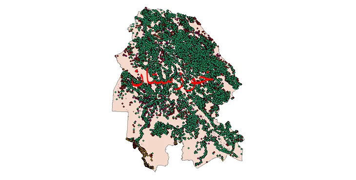 شیپ فایل جمعیت نقاط شهری و روستایی استان خوزستان از سال 35 تا 95