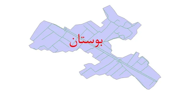 دانلود نقشه شیپ فایل شبکه معابر شهر بوستان
