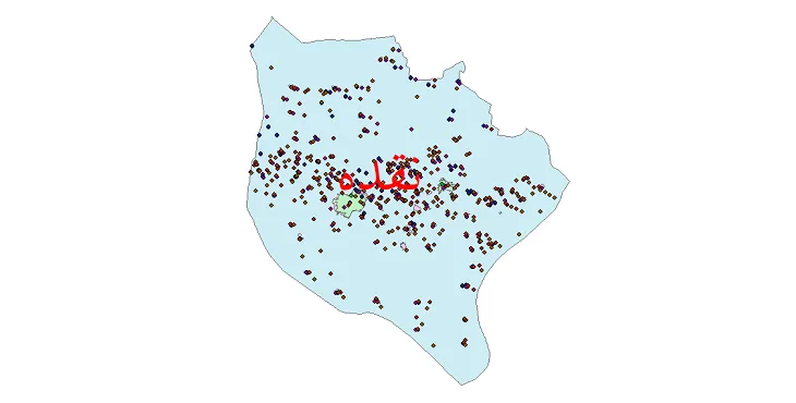 دانلود نقشه جمعیت نقاط شهری و روستایی شهرستان نقده از سال 1335 تا 1395