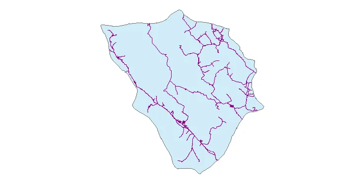 جدیدترین نقشه شیپ فایل راه های شهرستان دالاهو + PDF