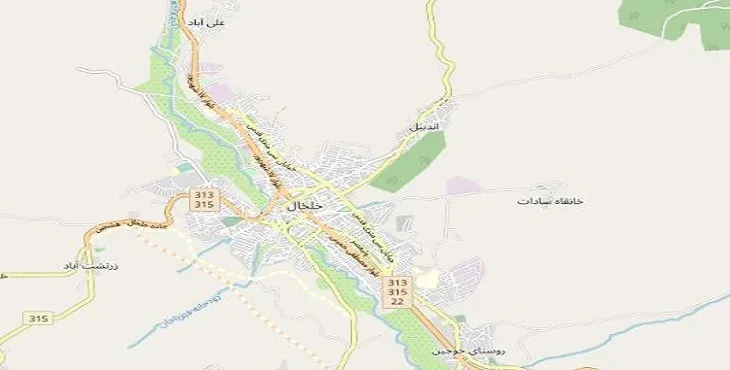 دانلود نقشه شهر خلخال + pdf با کیفیت بالا