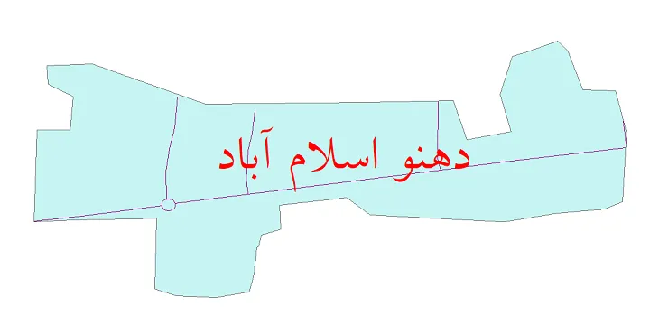 دانلود نقشه شیپ فایل شبکه معابر شهر دهنو اسلام آباد