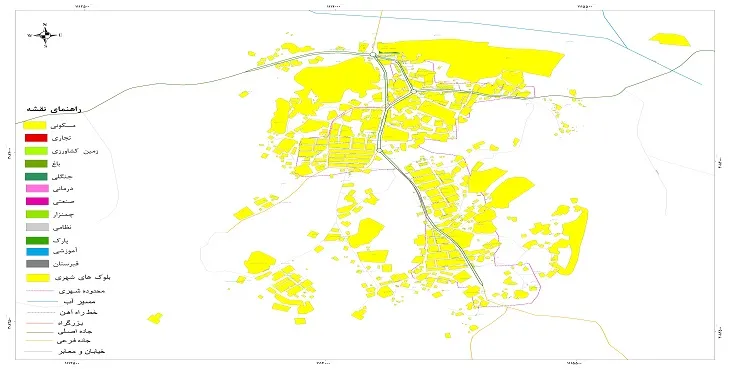 نقشه شیپ فایل (GIS) شهر زیارتعلی 1405 + عکس با کیفیت