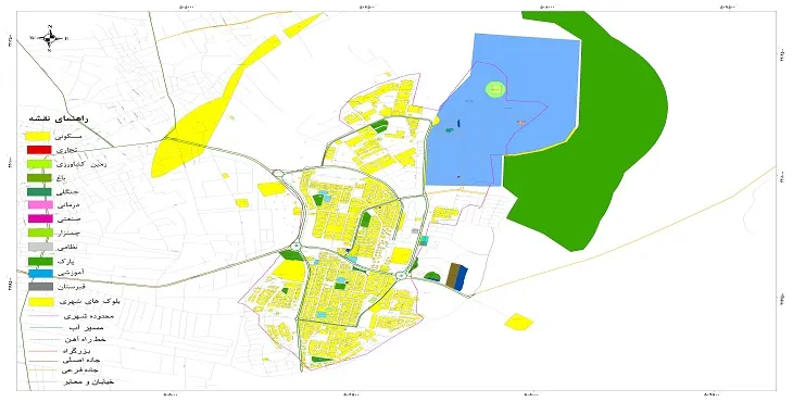 نقشه شیپ فایل (GIS) شهر عالیشهر 1404 + عکس با کیفیت
