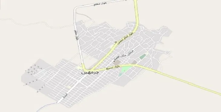 دانلود نقشه شهر چرمهین + pdf با کیفیت بالا