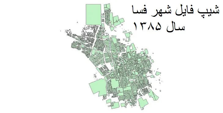 دانلود شیپ فایل بلوک آماری شهر فسا